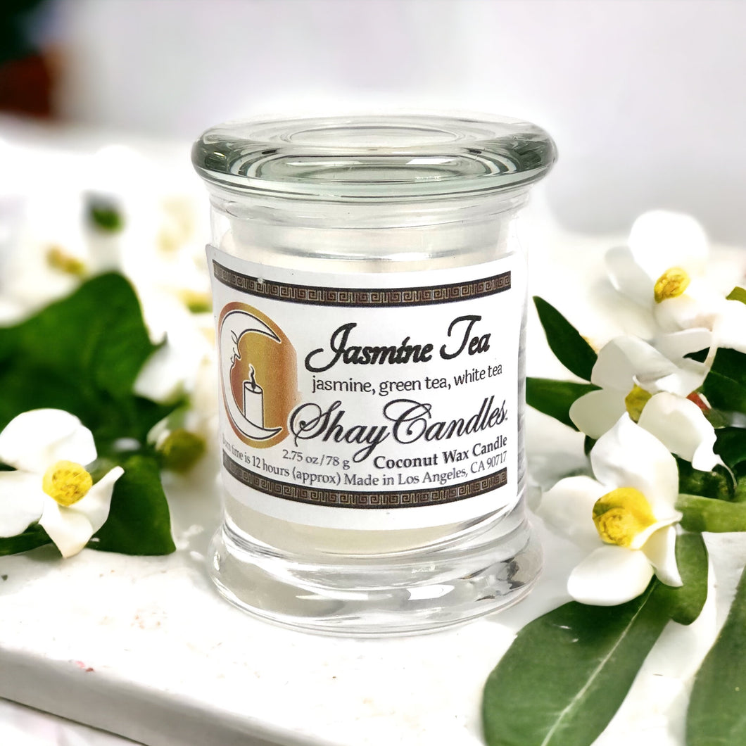 Jasmine and Green Tea scented 2.75 oz Candle ||”JASMINE TEA” ||Coconut Wax