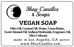 Orange Blossom, Sandalwood Scent / PEACE and LOVE GIFT SET  / Vegan Soap, Coconut Wax Candle, Hemp Seed Lotion