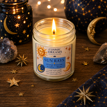 Orange Blossoms, Vanilla, Musk Scent 6oz Candle ||Coconut Wax || “SUN RAYS”