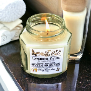 Lavender Scent 6oz Candle ||Coconut Wax ||”LAVENDER FIELDS”
