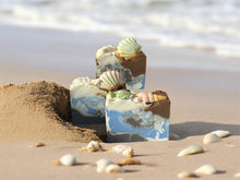 Salted Caramel, Pistachio Scent Bar of Soap  || 5 oz vegan soap ||”SANDY BEACHES”