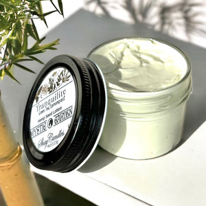 Green Tea, Lemongrass Scent / TRANQUILITY GIFT SET  / Vegan Soap, Coconut Wax Candle, Hemp Seed Lotion