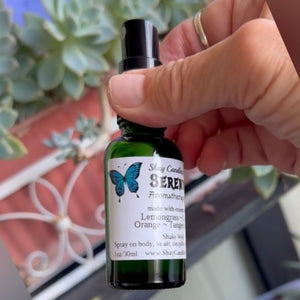 Lemongrass, Lavender, Orange, Rose Essential Oils Aromatherapy Spray|| “SERENITY”