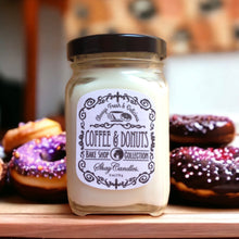 Colombian Coffee, Donuts Scented 6oz Candle ||”COFFEE and DONUTS”