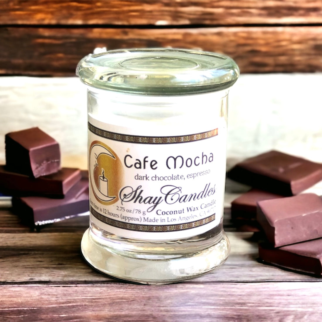 Espresso Coffee scent 2.75 oz Candle, Coconut Wax