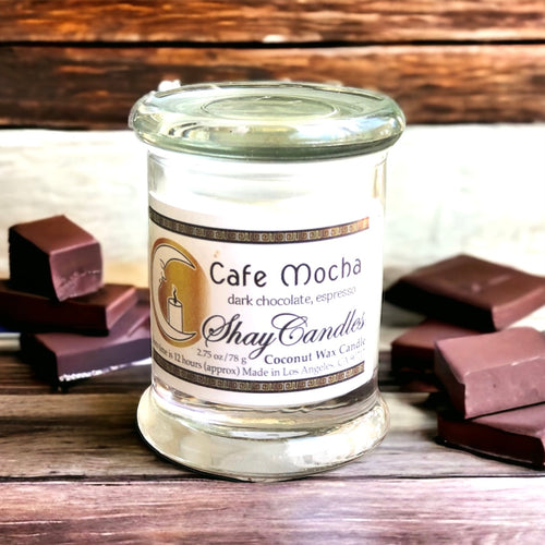 Dark Chocolate, Espresso Coffee scented 2.75 oz Candle ||”CAFE MOCHA” ||Coconut Wax