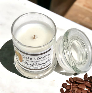 Dark Chocolate, Espresso Coffee scented 2.75 oz Candle ||”CAFE MOCHA” ||Coconut Wax