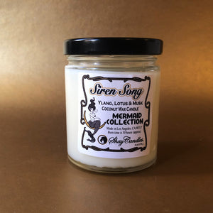 Ylang, Lotus, Musk Scented Coconut Wax Candle 6oz ||”Siren Song”