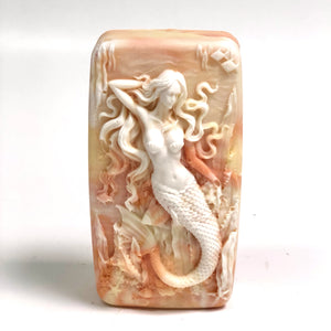 Bergamot, Peony, Musk Bar of Soap  ||”MERMAID SERAPHINA”