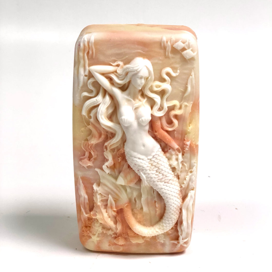 Bergamot, Peony, Musk Bar of Soap  ||”MERMAID SERAPHINA”