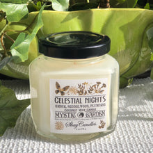 Amber, Sandalwood, Plumeria Scented 6oz Candle ||Coconut Wax ||”Celestial Nights”